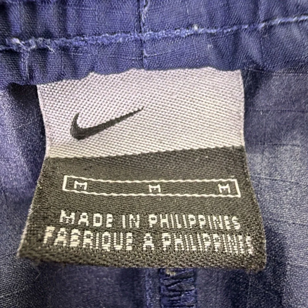 VTG Nike Ripstop Nylon‎ Track Pants Navy Blue Windbreaker Athletic Y2K Mens M